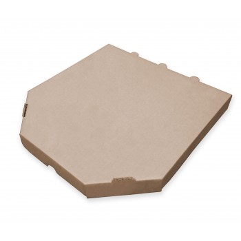 Упаковка для пиццы микрогофрокартон крафт (моноблок)